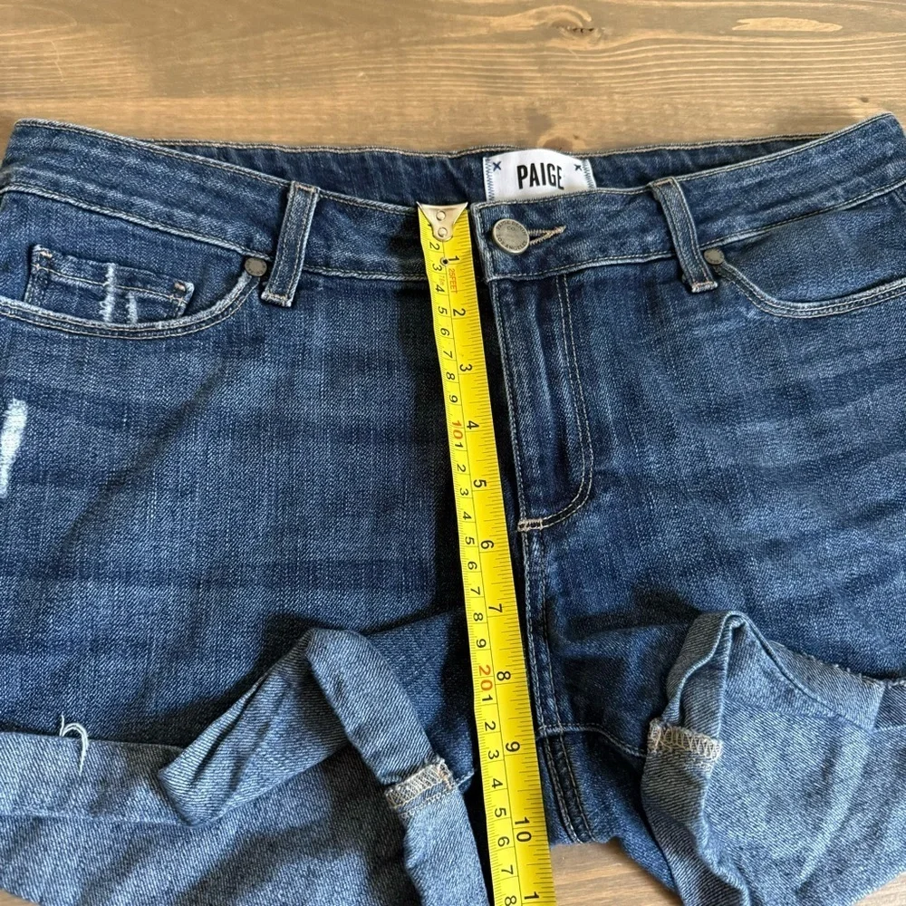 Paige Womens 28 Blue Jimmy Jimmy Roll Cuff Jean‎ Denim Shorts